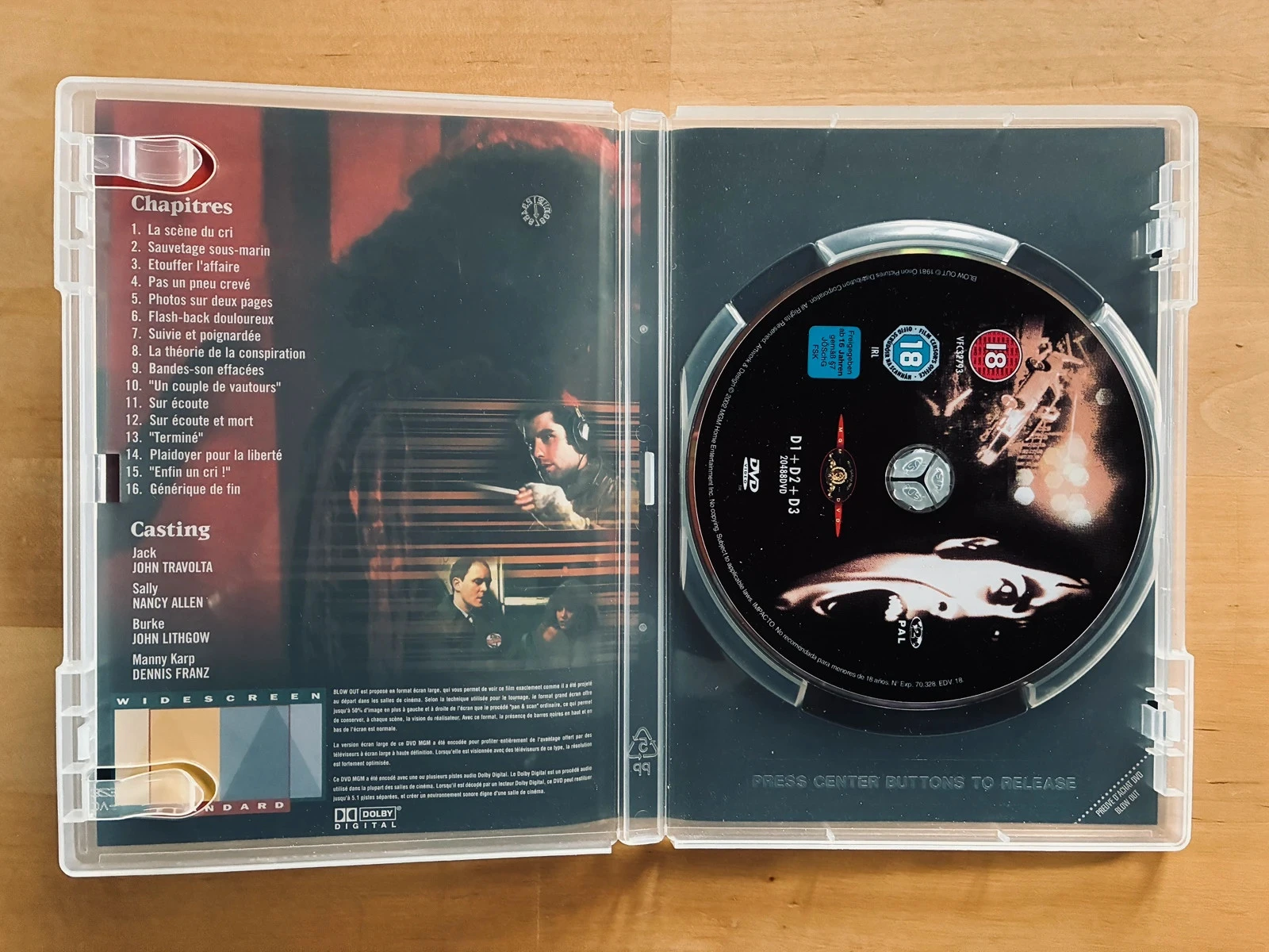 DVD Blow Out by Brian de Palma. – photo 2